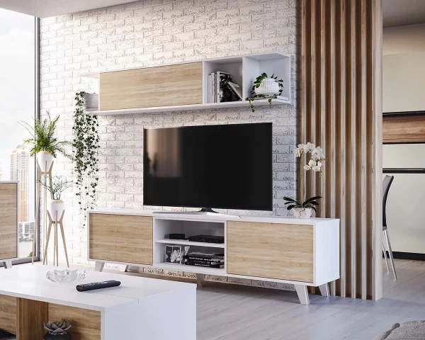 TV Stand Zaiken Plus 180 cm + Shelf - Living Room Set