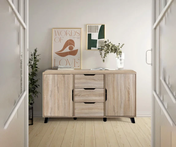 Sideboard 2 Doors and 3 Drawers DN 160x80cm