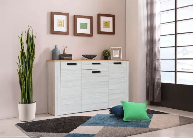Commode Sideboard Sena 150cm. 3 Doors and 1 Drawer