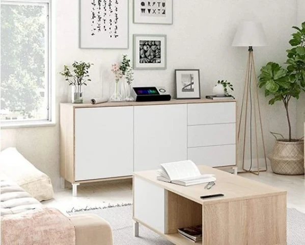 Brooklyn Sideboard 154x74 cm - 2 Doors and 3 Drawers - Living or Dining Room Furniture
