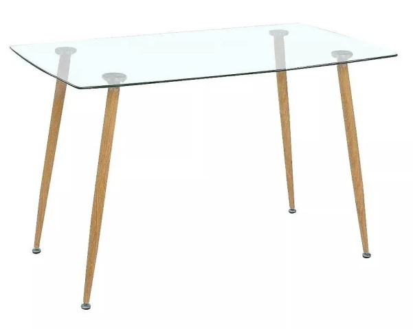 Nordic Style Tempered Glass Table 120x70 cm
