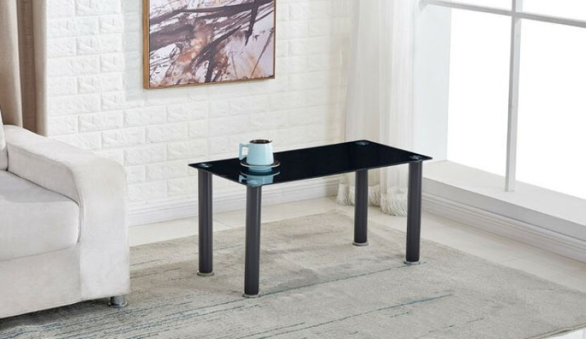 Tempered Glass Coffee Table 90x50 cm