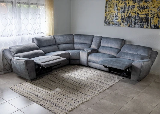 Monroe Electric Recliner Corner Sofa 330cm