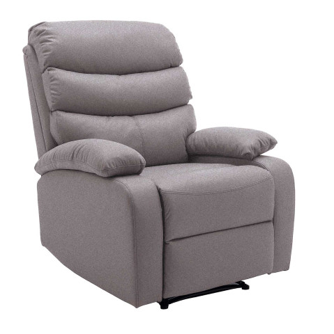 Miami Manual Recliner Chair 1 Plaza Brown